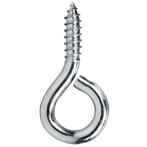 Eye Bolt 1-1/8 in Shank, 5/8 in ID, Carbon Steel, Zinc Plated, 50 PK